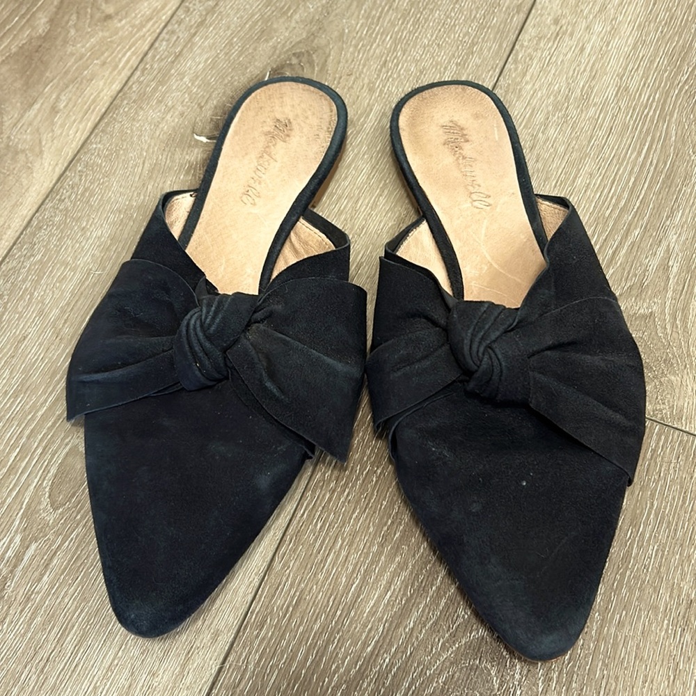 Madewell suede mules 9
